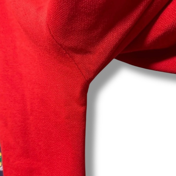 Vintage 80s Act III Red Collared Sweatshirt Size Large Americana Country Cottage - Picture 13 of 16